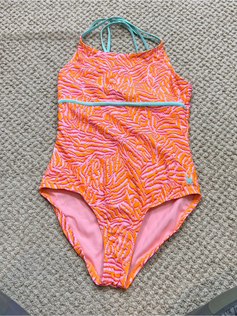 Lot of Two Girls Spyder Brand One Piece‎ Swim Suits Size Large 12-14